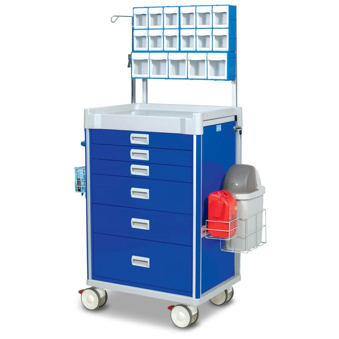 viva 6 drawer anaesthetic cart