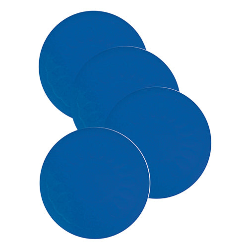 Tenura Anti-Slip Silicone Circle Coasters - Blue