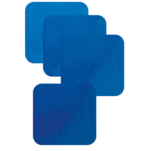 Tenura Anti-Slip Silicone Square Coasters - Blue