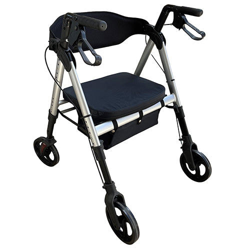 Deluxe Bariatric Rollator - Silver