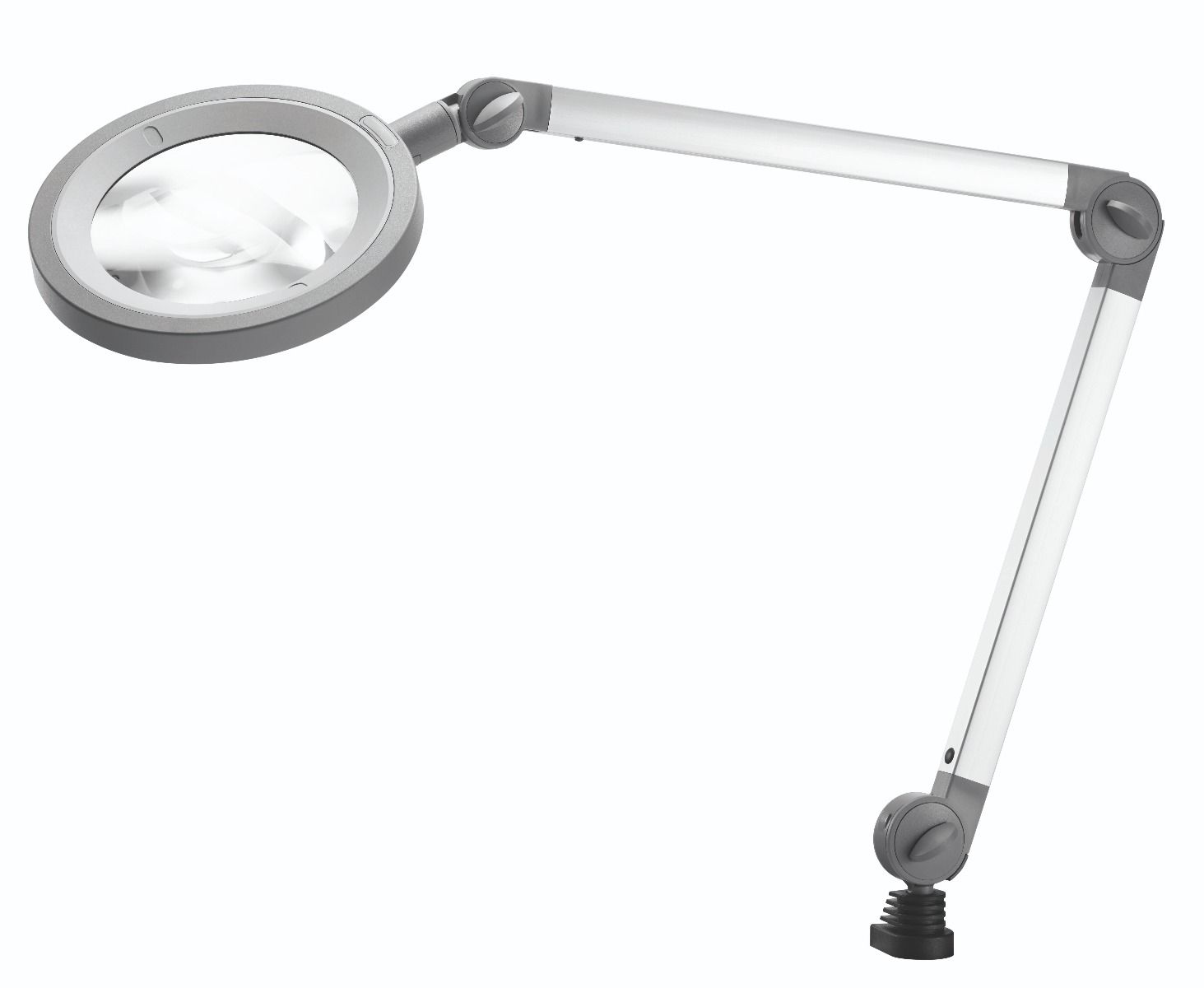 magnifier - waldmann mld "luminaire" - w/ bench clamp