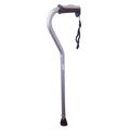 Walking Cane Swan Neck Stable Ferrule - Grey