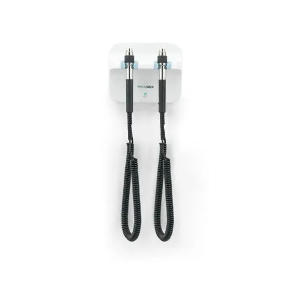 welch allyn 77716 diagnostic wall system / led coaxial ophthalmoscope and macroview led basic otoscope(wall transformer only with no heads)