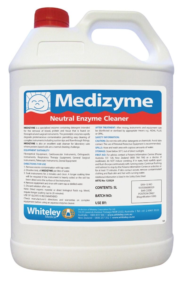 whiteley medizyme neutral enzyme cleaner / 5l