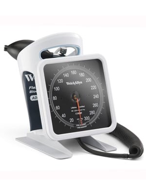 Desk Aneroid Sphygmomanometer with FlexiPort Blood Pressure Cuff