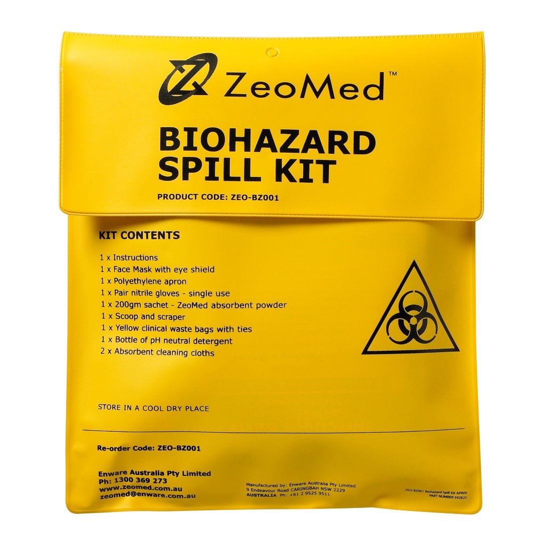 zeomed biohazard spill kit