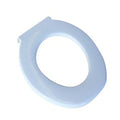 Toilet Seat, Plastic, White, Ansa, to suit Over Toilet Frame and Bedside Commode