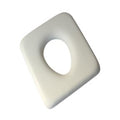 Seat, Closed Front, Vinyl, White, with Pan Runners, Kcare Junior to suit Commode