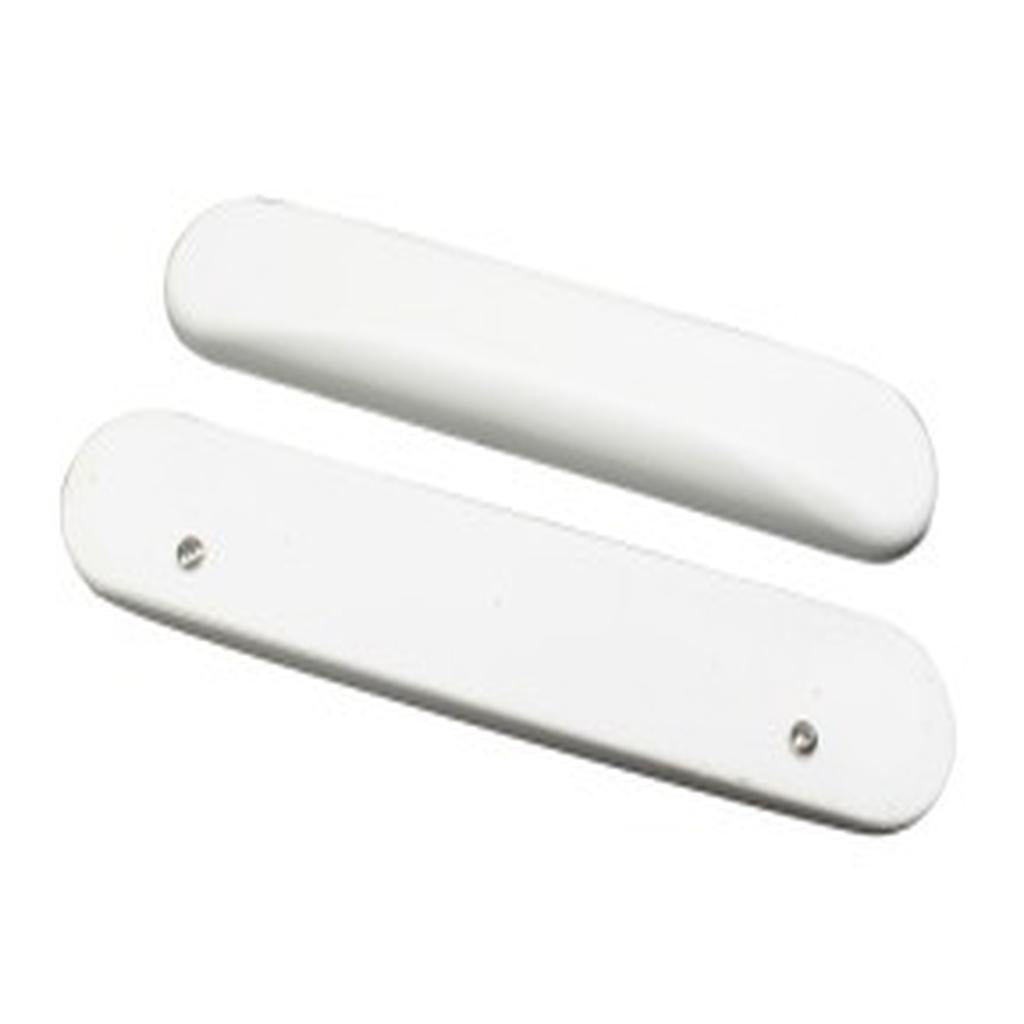 Armpad, 300 x 55mm, Vinyl, White, with 200mm Hole Centres, Kcare, to suit Commode