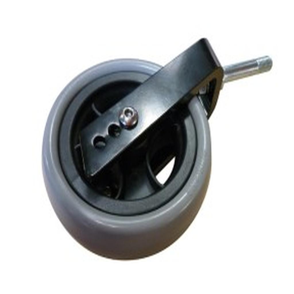 Castor, Shoprider, to suit Cougar Powerchair, PU, with Fork, Pintle, 127mm x 37mm, Rear