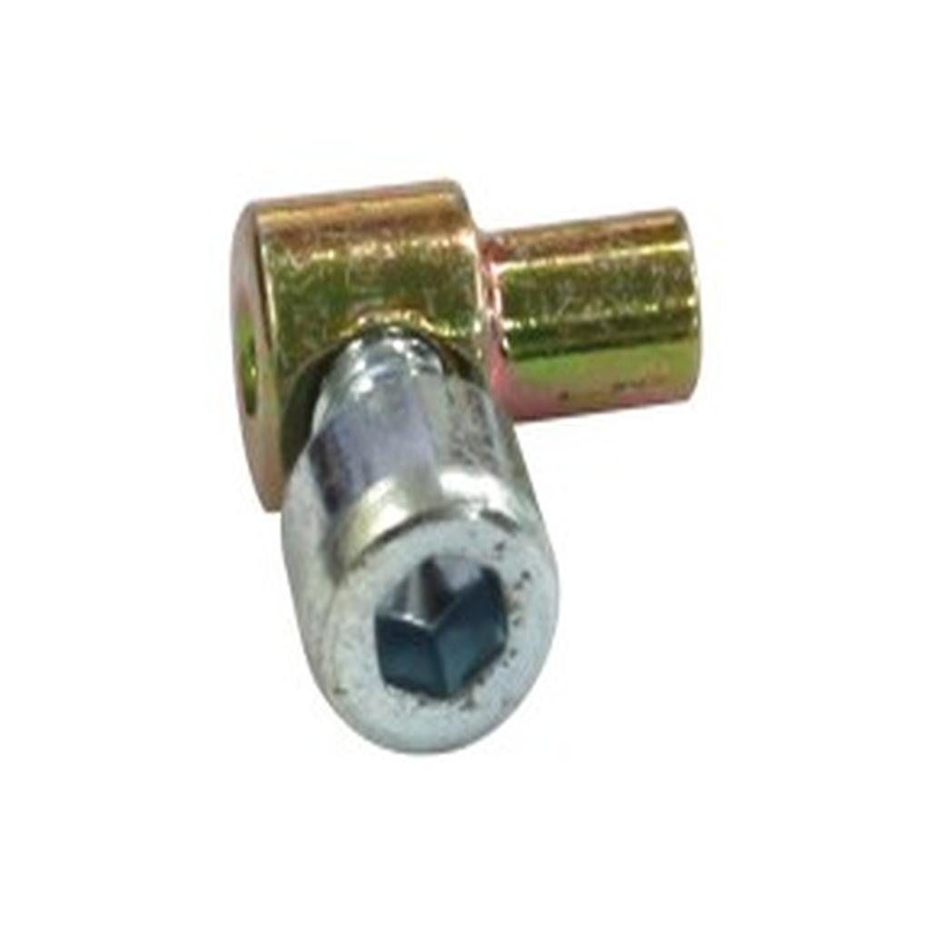 Cable Clamp, Ansa, Single Hole, with Grub Screw, Chrome