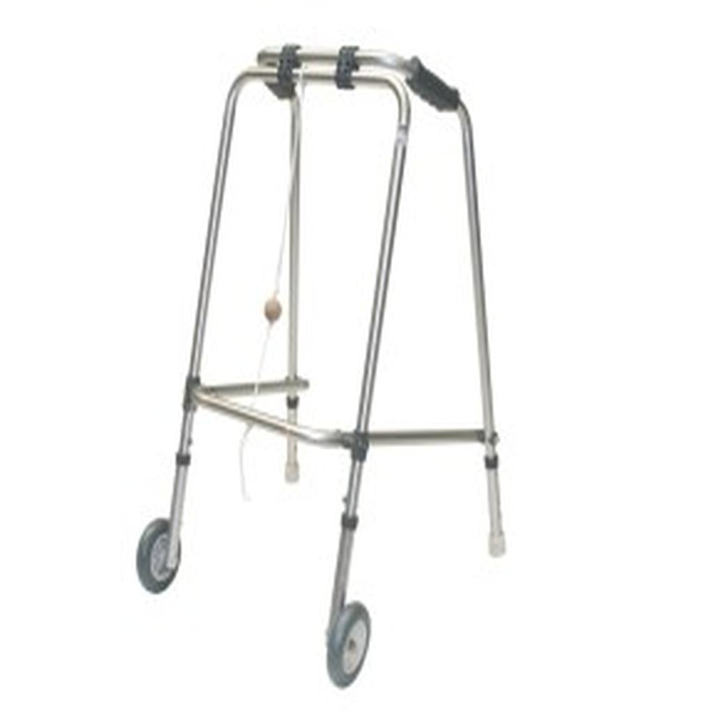 Walking Frame Folding, Cooper, with Wheels & Gliders, Youth (Max User Weight 127kg)