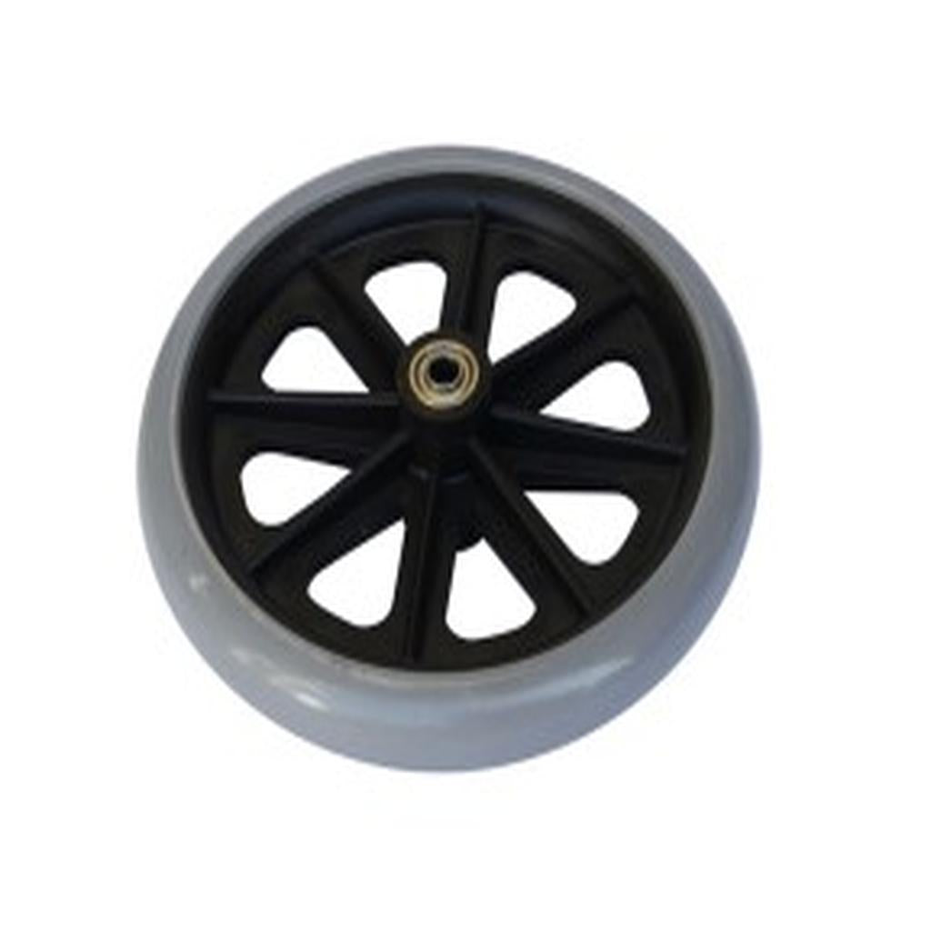 Castor Wheel, Ansa, PU, with Bearings, 61mm Hub, 200mm x 25mm (8 x 1in.)