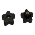 Handwheel, Ansa, Rhino, Threaded Screw, Plastic, Black