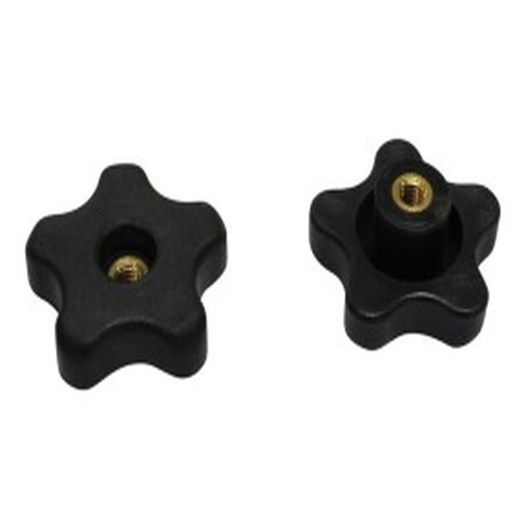 Handwheel, Ansa, Rhino, Threaded Screw, Plastic, Black