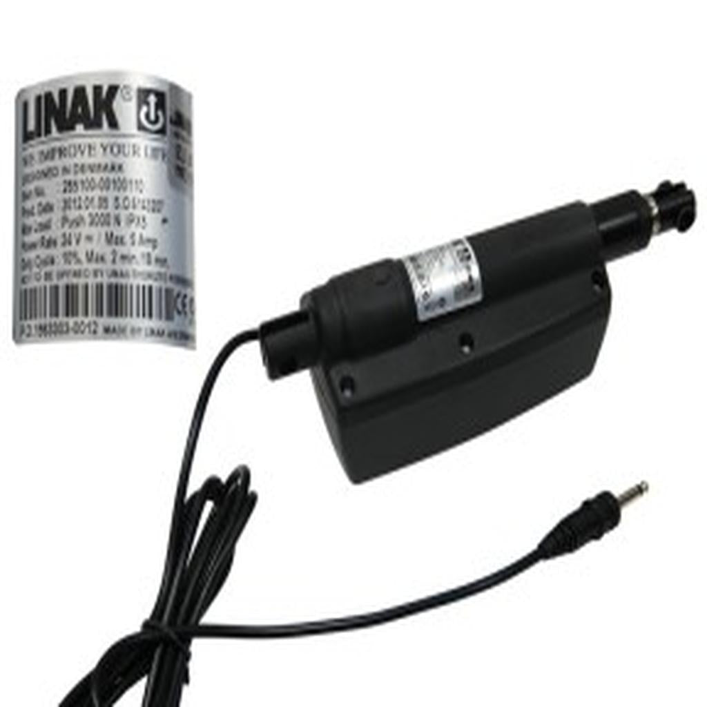 Linear Actuator, 100mm (4in.), Black, Single Pin Mono Plug, Linak LA28