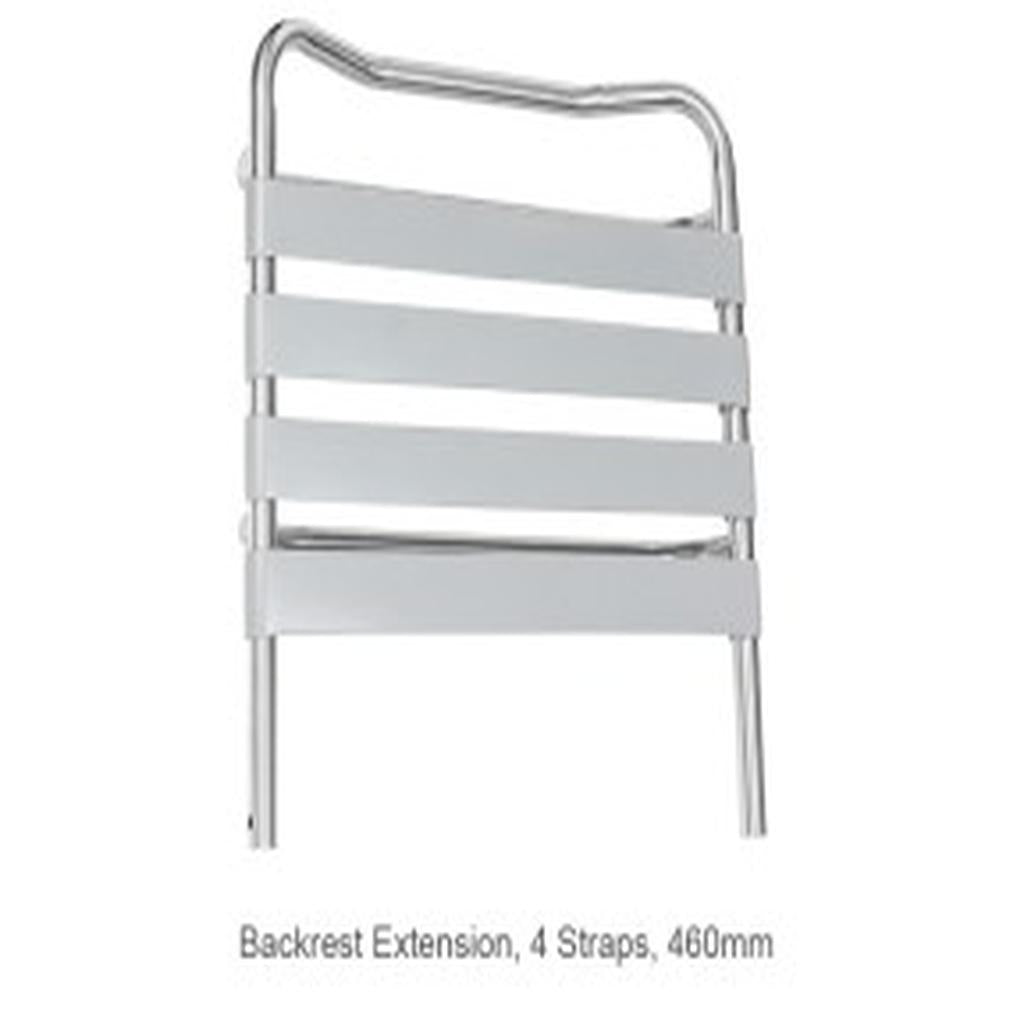 Shower Commode Accessories, Backrest Extension, 4 Straps, 460mm, Juvo
