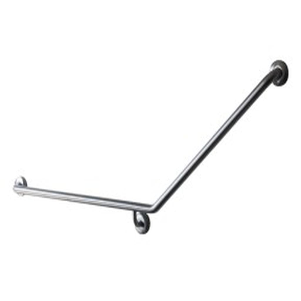 Grab Rail Specialised, Stainless Steel, Multi Hole, Concealed Fixing, 32 x 740 x 700mm, 150 deg. Bend, Left Hand