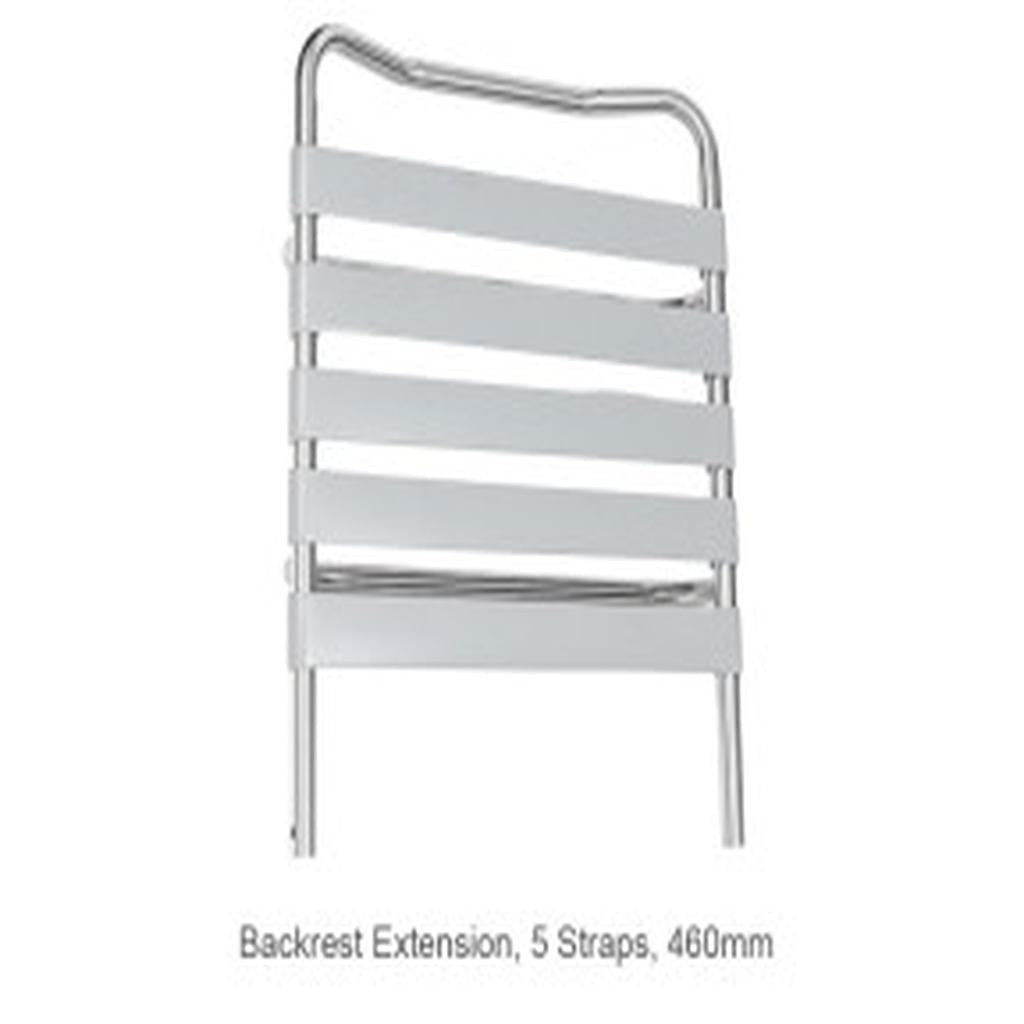 Shower Commode Accessories, Backrest Extension, 5 Straps, 460mm, Juvo