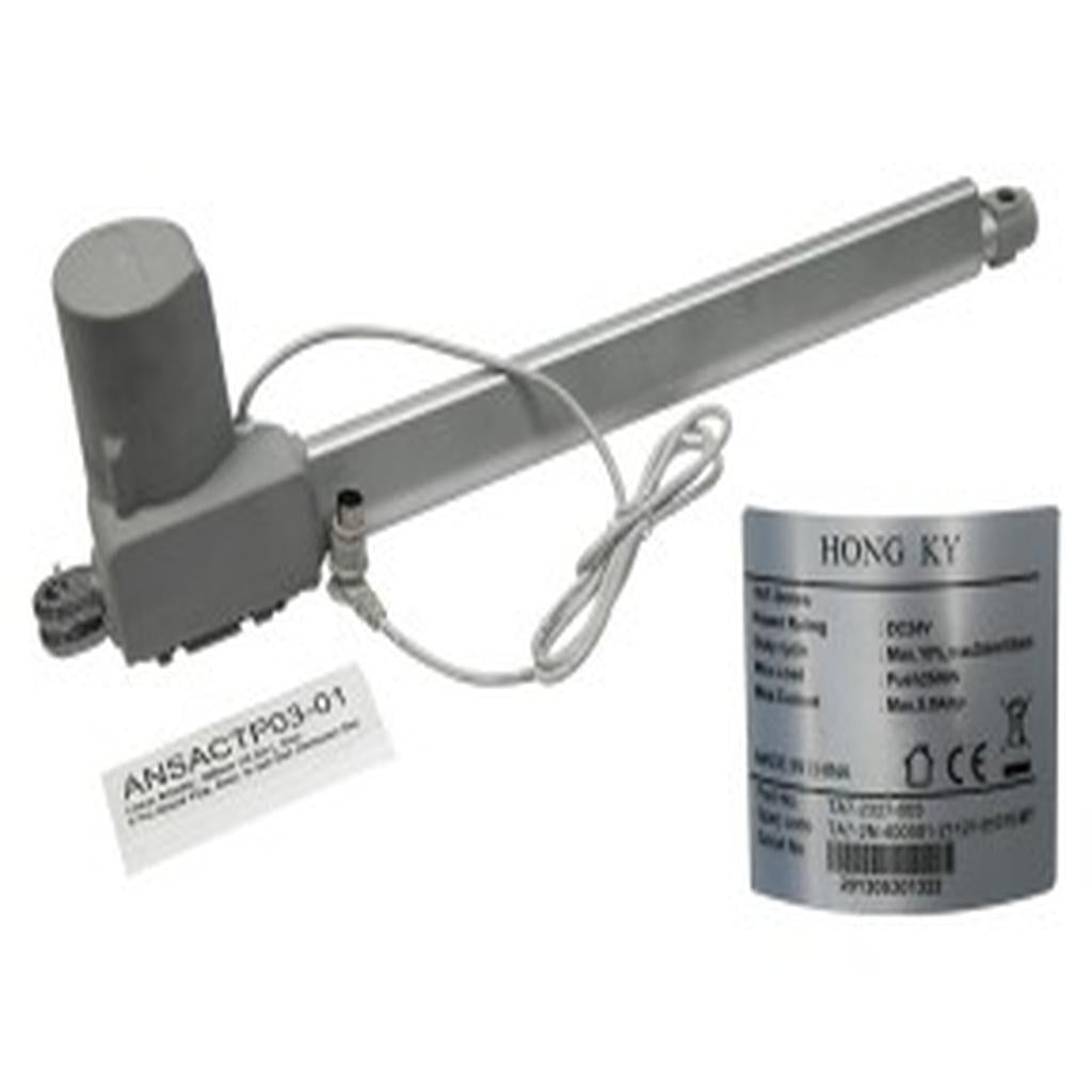 Linear Actuator, 400mm (15.5in.), Grey, 6 Pin Round Plug, Ansa, to suit Xcel Homecare Bed