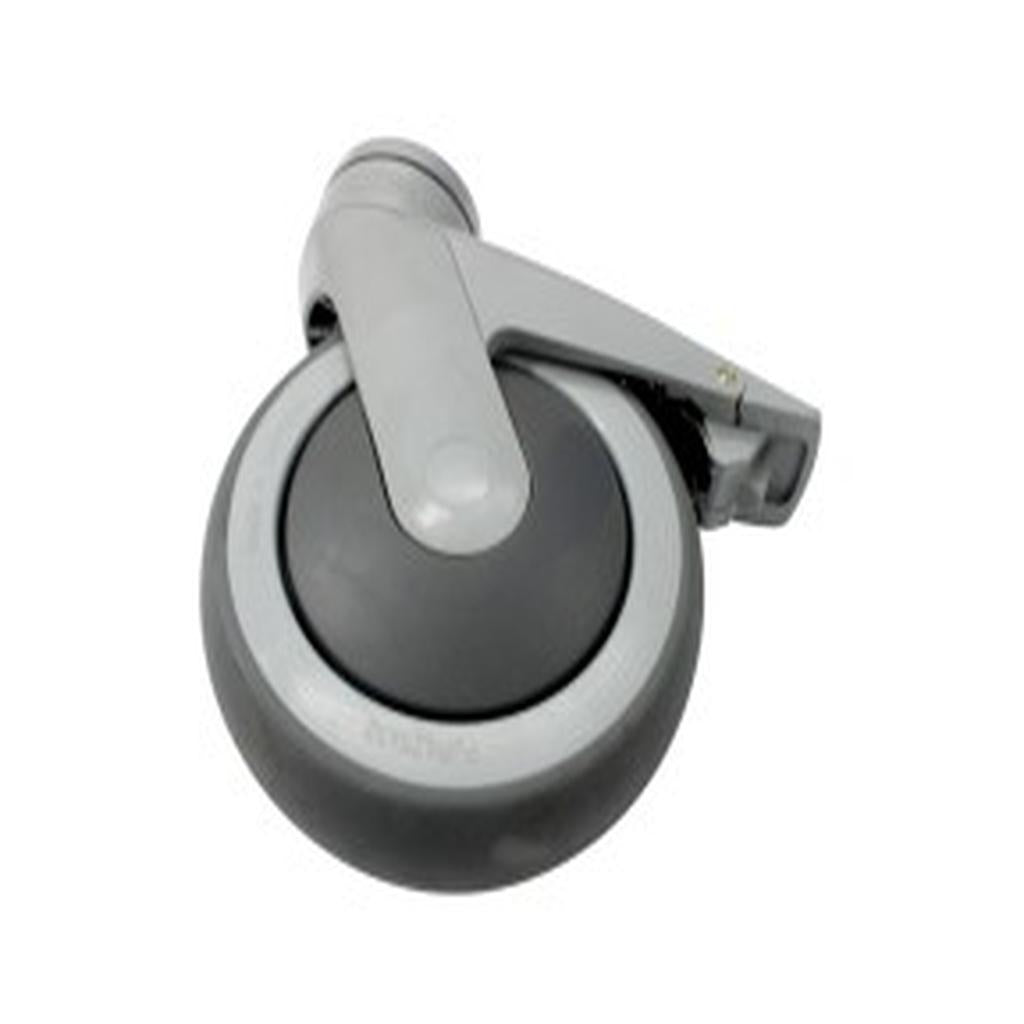 Castor, Braking, 125mm (5in.), Grey, Tente Levina, to suit Howard Wright Shower Trolley