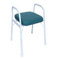 Shower Stool, Extra Care, Aluminium, Padded, with Arms, 510mm (SWL150Kg)