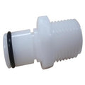 Hose Connector, Male, Threaded, White, Care of Sweden, to Suit Curocell 4 AD, NEO, Cirrus 2.0