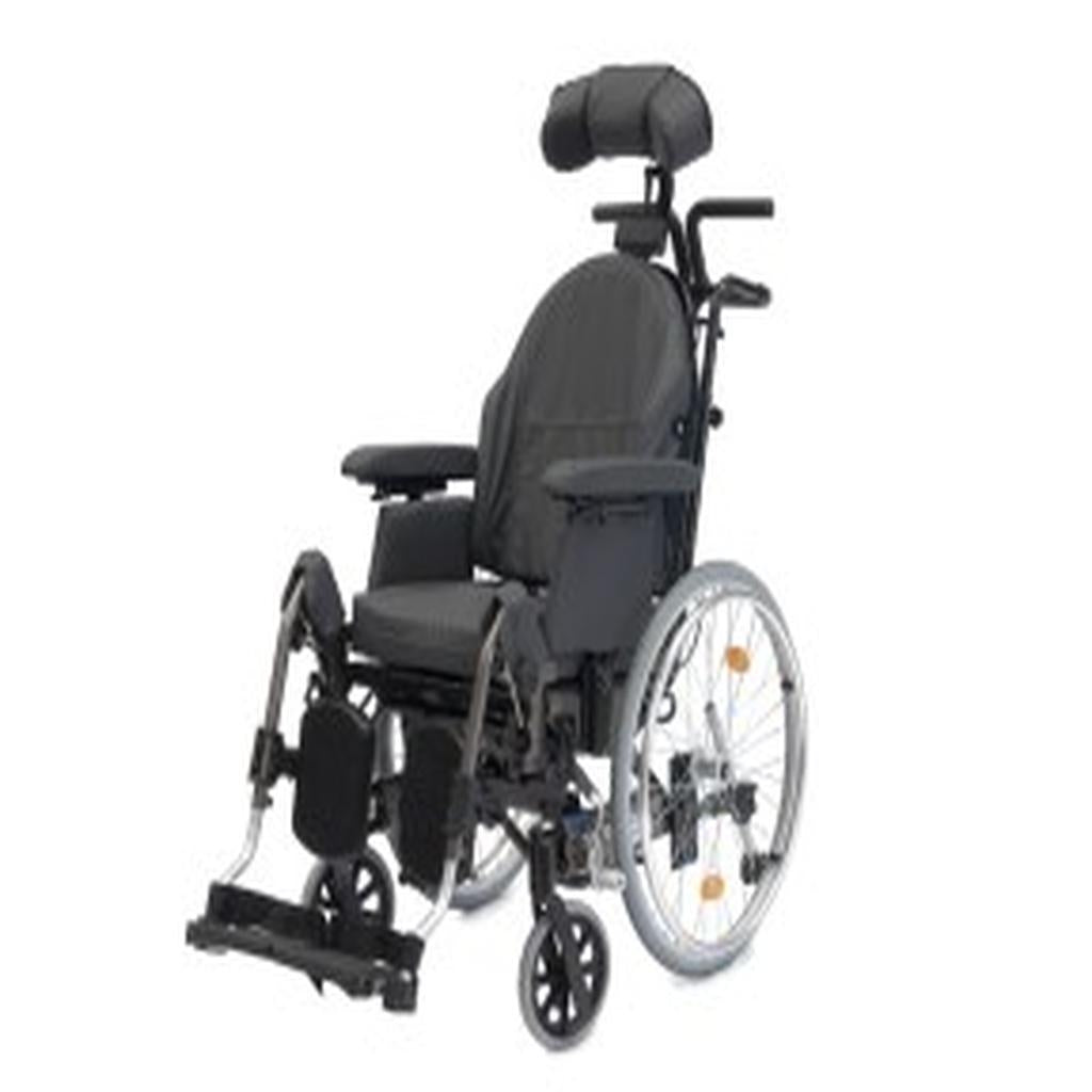 Wheelchair, Manual, 410mm, Tilt & Recline, with Drum Brake, Ansa Relax