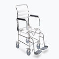 Shower Commode, Attendant Propelled, Swing Away Footplate, Height Adjustable, 460mm, Juvo (SWL 200Kg)