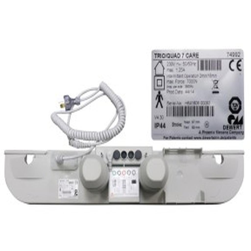Dual Actuator, 87 / 69mm, Grey, Dewert Quad 7 Care 74992, to suit Wissner Bosserhoff Sentida Nursing Care Bed