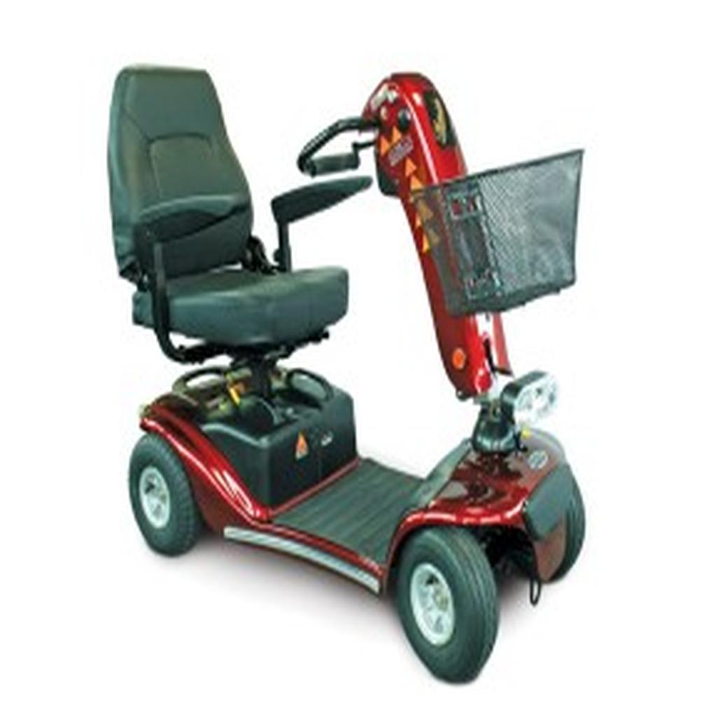 Powered Scooter, Shoprider Crossover GK10, Portable, with 36a/h Batteries, Red