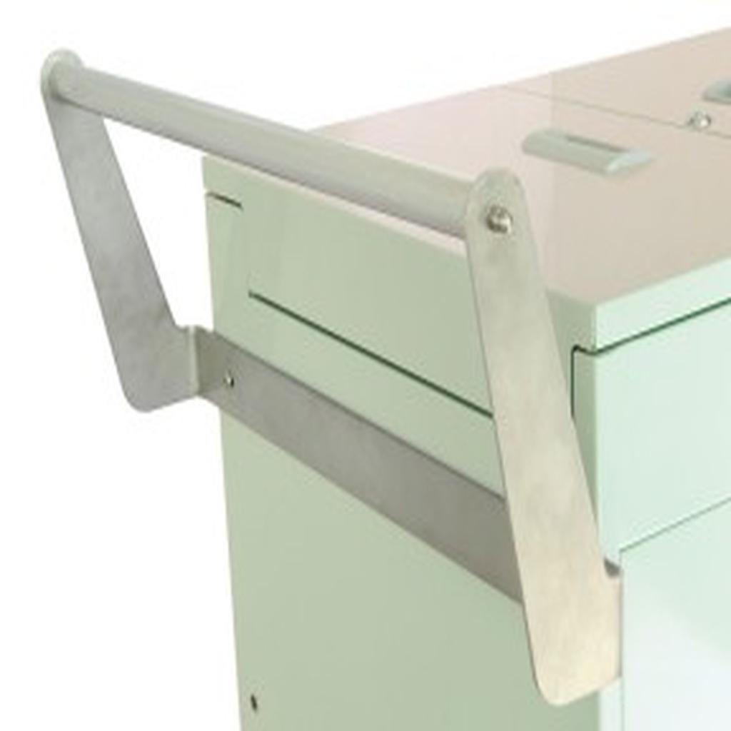 Cart Accessories, Push Handle, High, Stainless Steel, to suit Unicart Record Cart