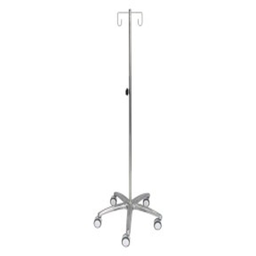 IV Pole, Mobile, with 2 Inside Hooks, Juvo