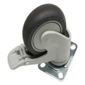 Castor, Braking, 100mm (4in.), Plastic, Unicare, to suit Unicare Cart