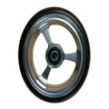Castor Wheel, Front, 100mm (4in.), Black, 3 Spoke, Quickie, to suit Q7 Manual Wheelchair
