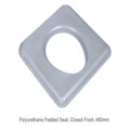 Commode Seat, Polyurethane, 460mm (18in.), Closed Front, Juvo