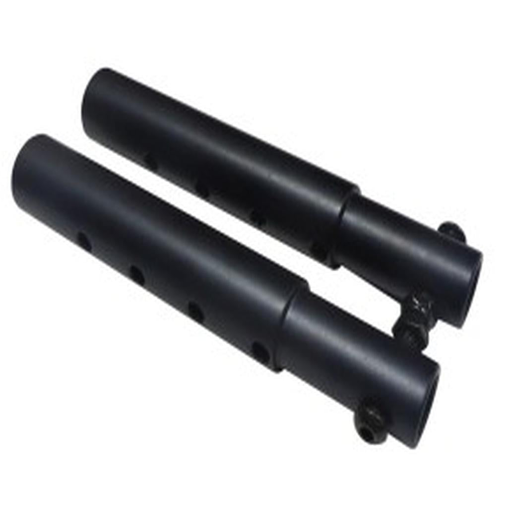Legrest Extension, 100mm (4in.), Black, with Bolt, Quickie, to suit Manual Wheelchair