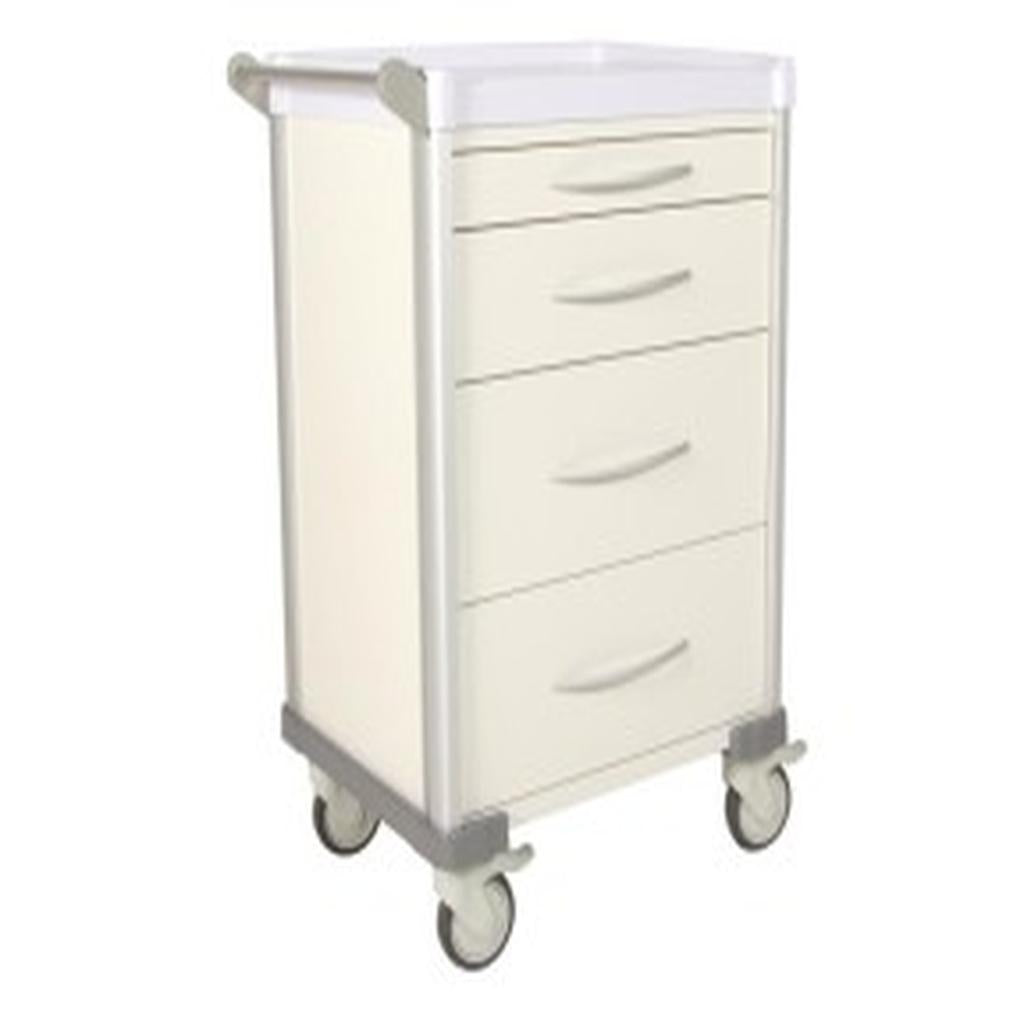 Multi Purpose Cart, Standard, 4 Drawer (1x 75mm, 1x 150mm, 2x 235mm), White, UniCart