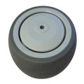 Castor Wheel, 125mm (5in.), Rubber, Grey, EHI