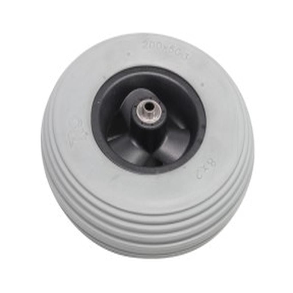 Castor Wheel, Breezy Rubix, PU, Solid, 200 (8in.) x 50 (2in.), Grey