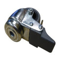 Castor, Braking, Single Wheel, 50 x 24mm (2 x 1in.), Polyurethane, Grey, with Zinc Fork, Blyth