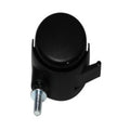 Castor, Braking, Twin Wheel, Plastic, Black, Ansa, to suit Ansa Over Bed / Chair Table