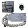 Handset, 8 Button, Grey, 8 Pin DIN (Round) Plug, Linak HB80
