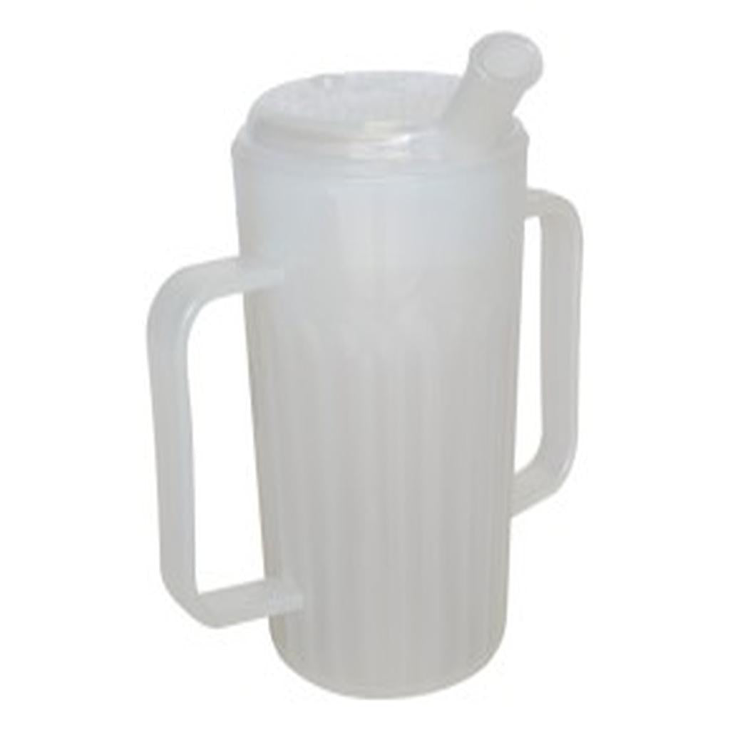 Feeding Cup, 2 Handled, with Feeder Cap Spout