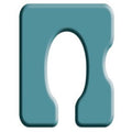 Commode Seat, Pressure Care, 410mm (16in.), Open Front, Narrow Aperture, with Right Indent, Juvo