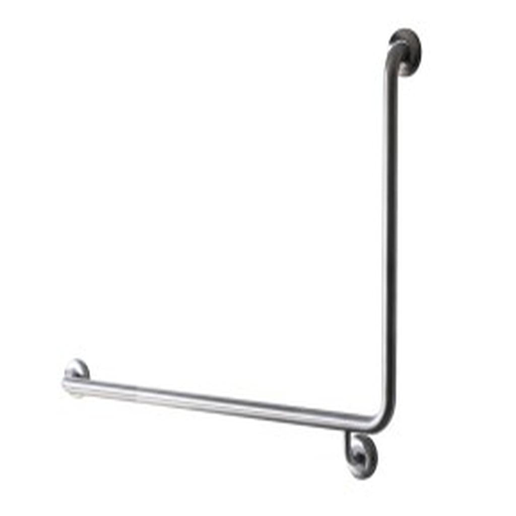 Grab Rail Specialised, Stainless Steel, Multi Hole, Concealed Fixing, 32 x 840 x 600mm, 90 deg. Bend, Left Hand