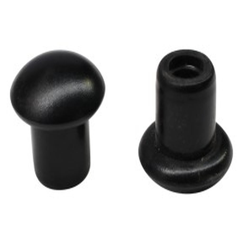 Legrest End Cap, Ansa, Rubber, Footplate End, 20 - 32mm x 33mm