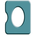 Commode Seat, Pressure Care, 410mm (16in.), Closed Front, Standard Aperture, with Right Indent, Juvo
