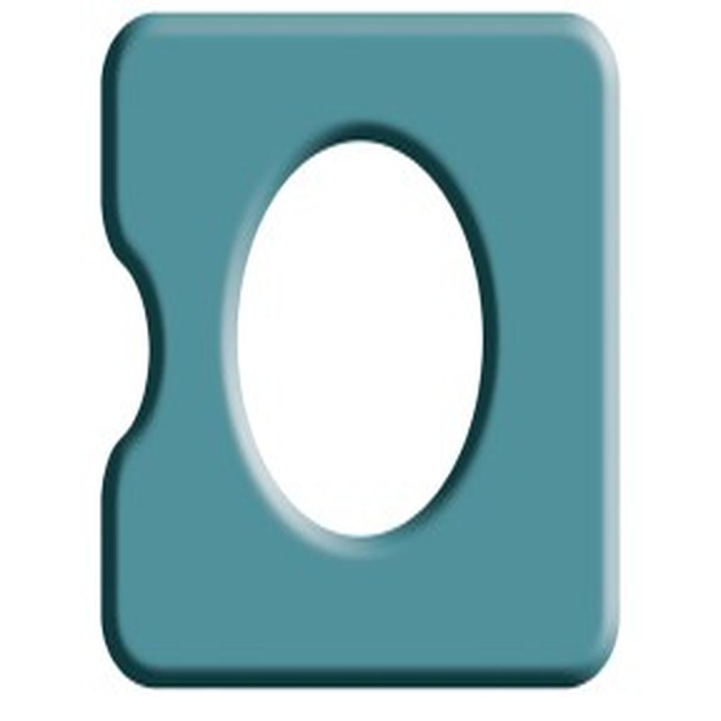 Commode Seat, Pressure Care, 410mm (16in.), Closed Front, Standard Aperture, with Right Indent, Juvo