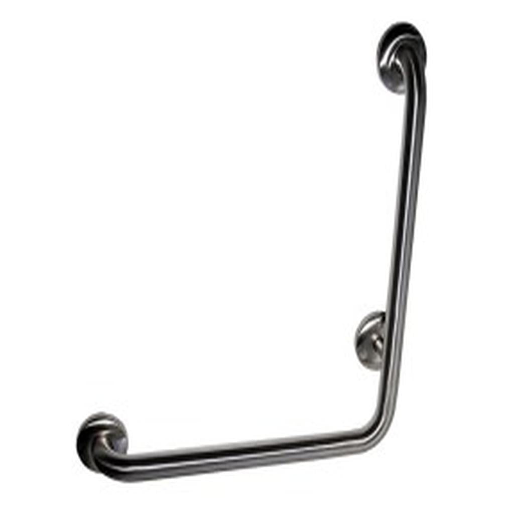 Grab Rail Specialised, Stainless Steel, Multi Hole, Concealed Fixing, 32 x 450 x 450mm, 90 deg. Bend, Left Hand